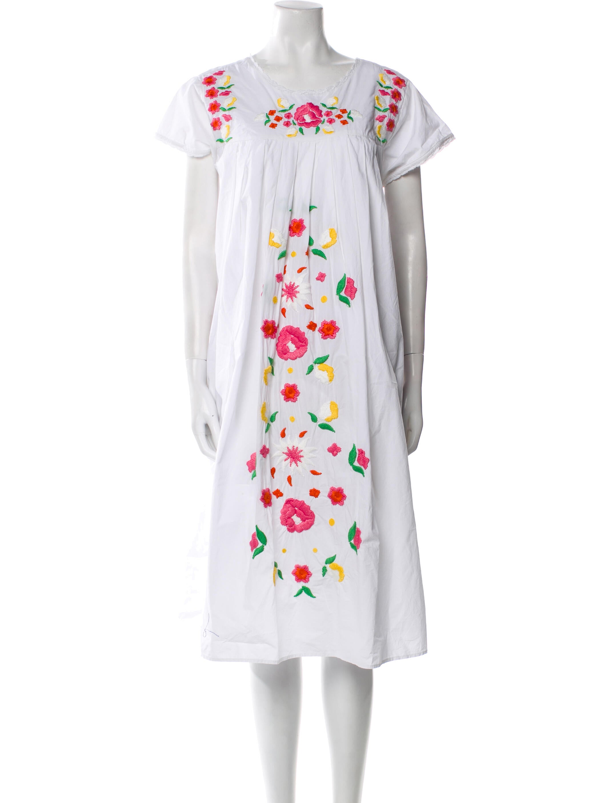 Frances Valentine Floral Print Midi Length Dress