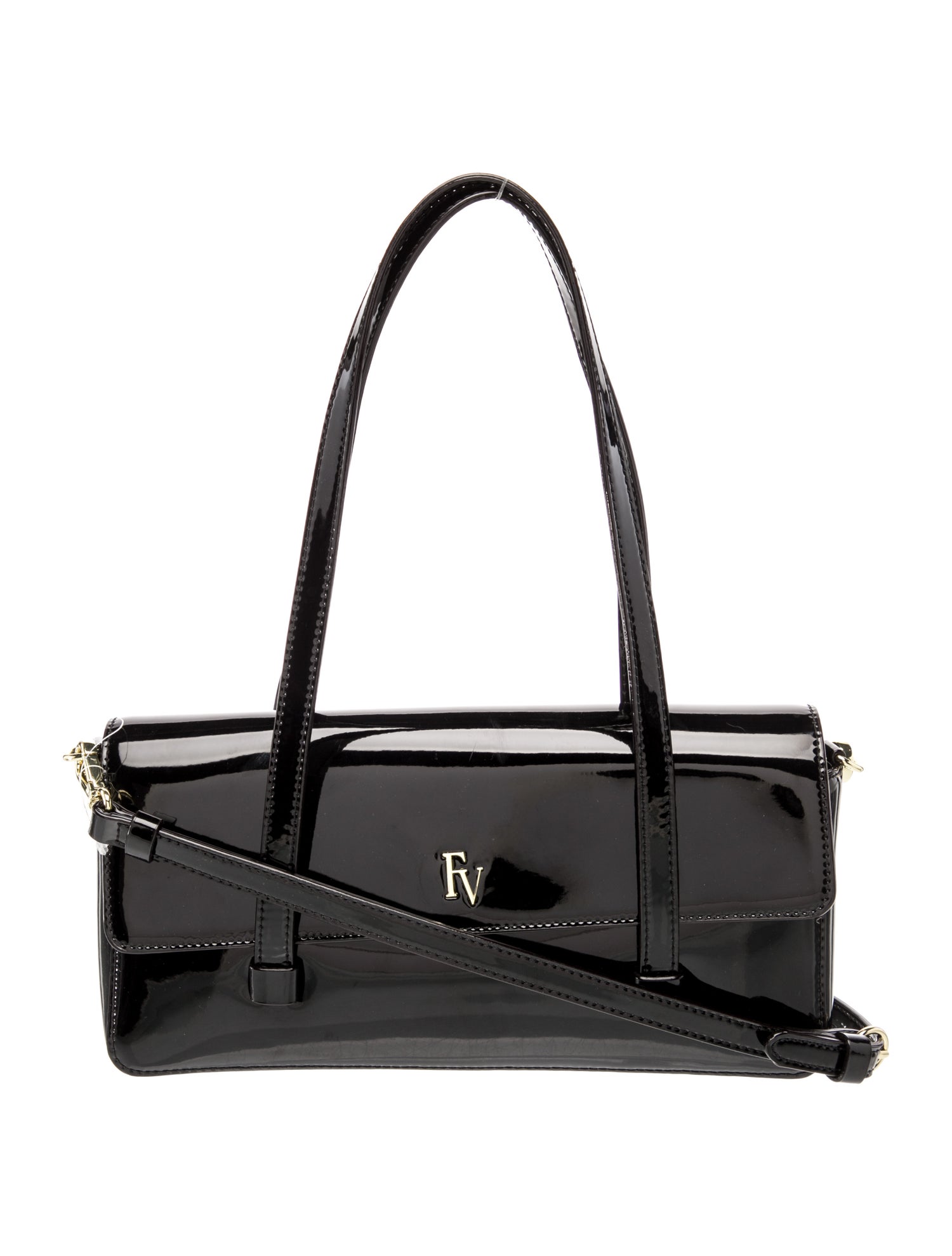 Frances Valentine Patent Leather Shoulder Bag
