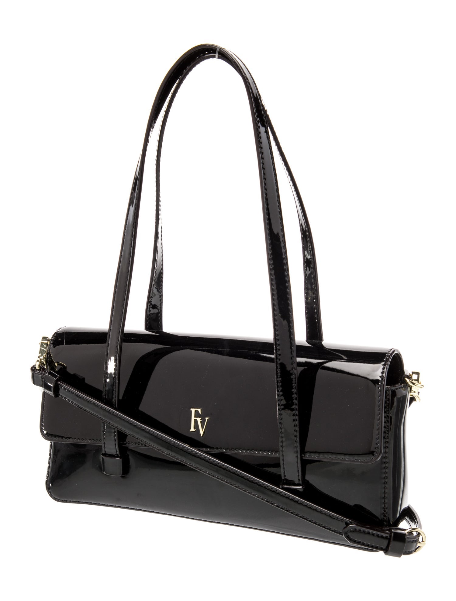 Frances Valentine Patent Leather Shoulder Bag