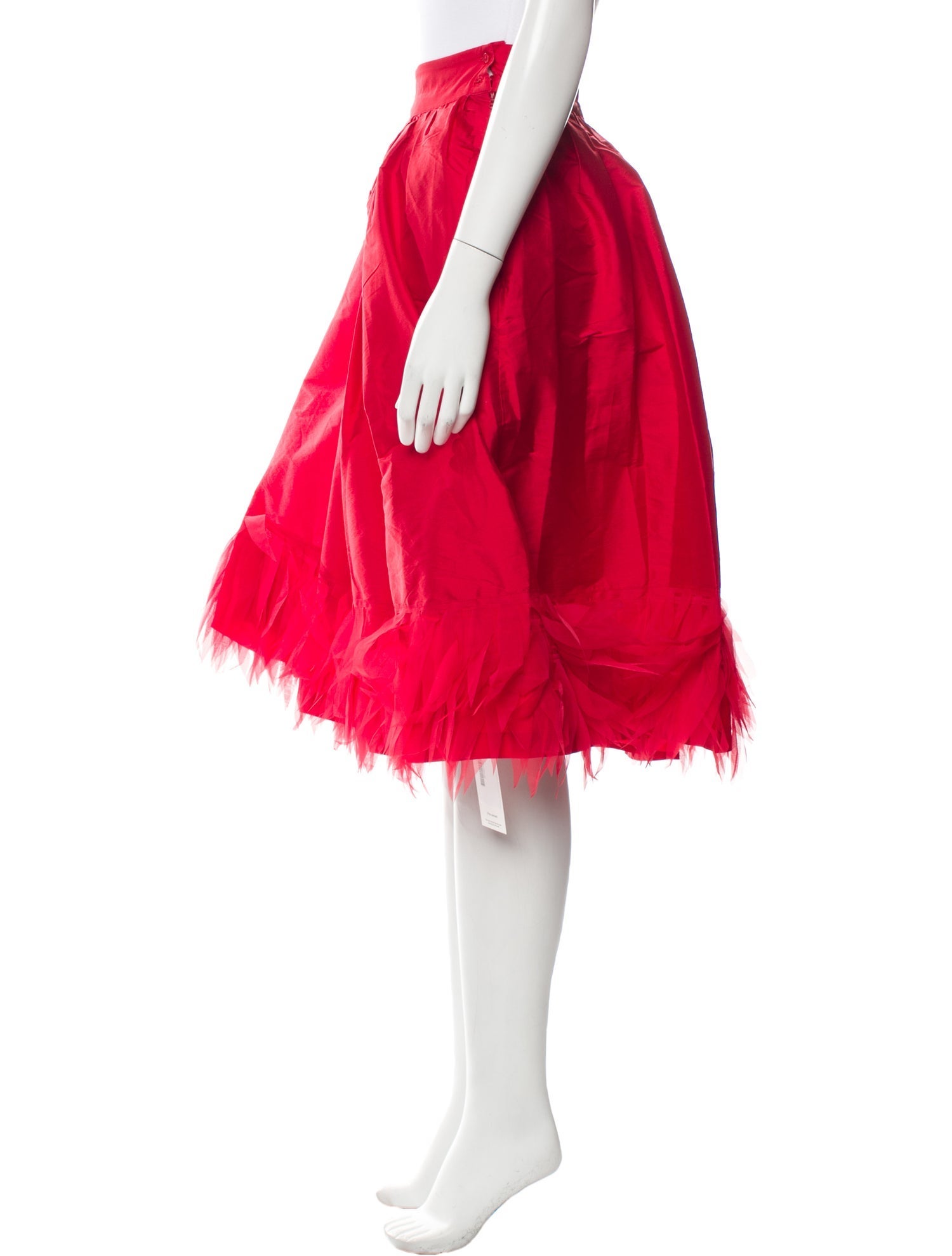 Frances Valentine Pleated Accents Knee-Length Skirt w/ Tags