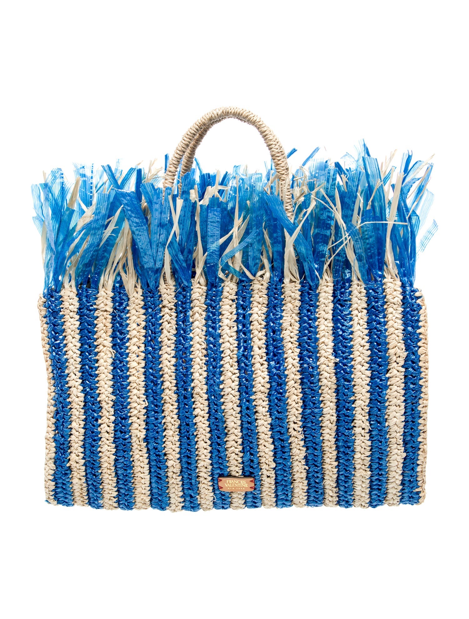Frances Valentine Raffia Tote w/ Tags