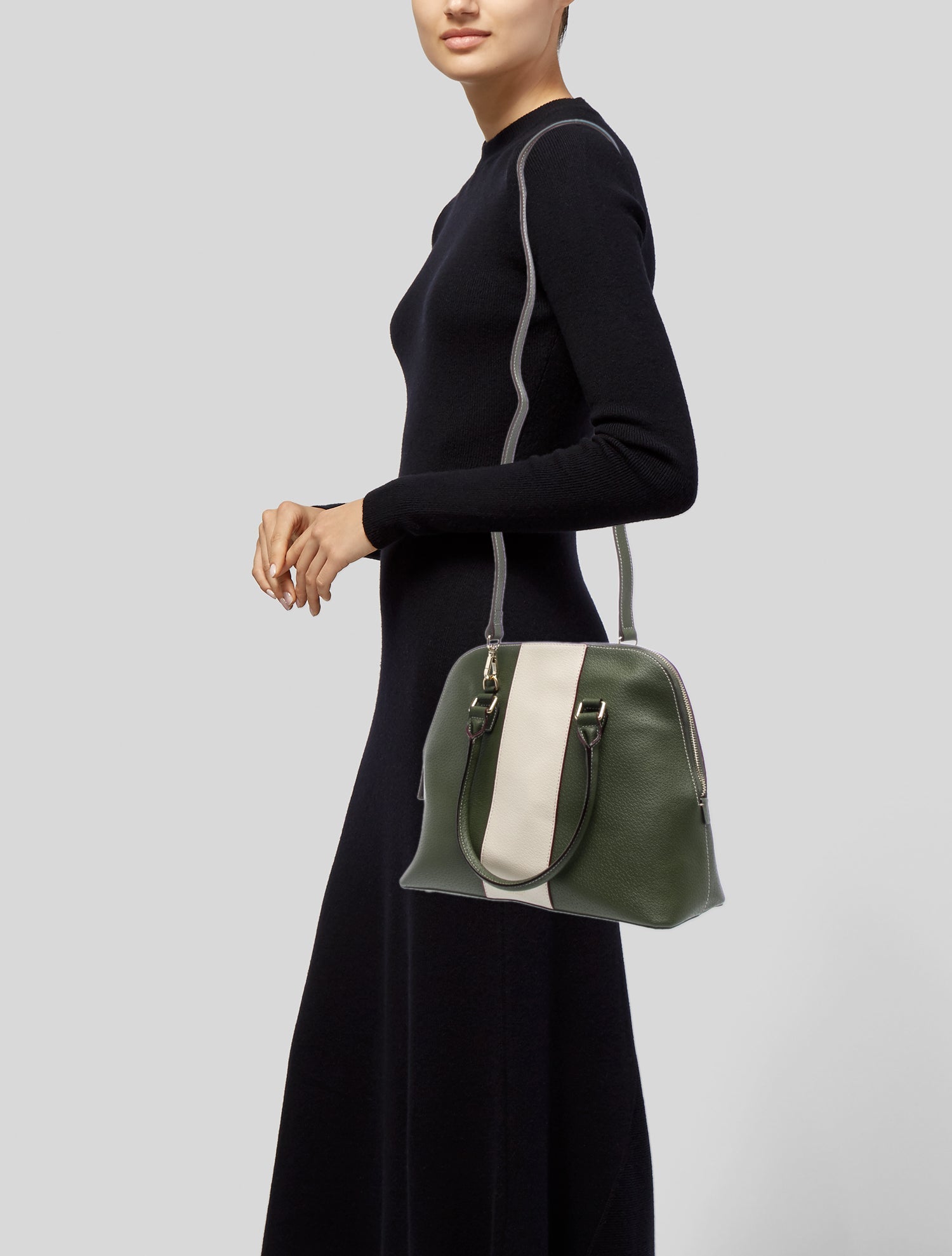 Frances Valentine Leather Top Handle Bag