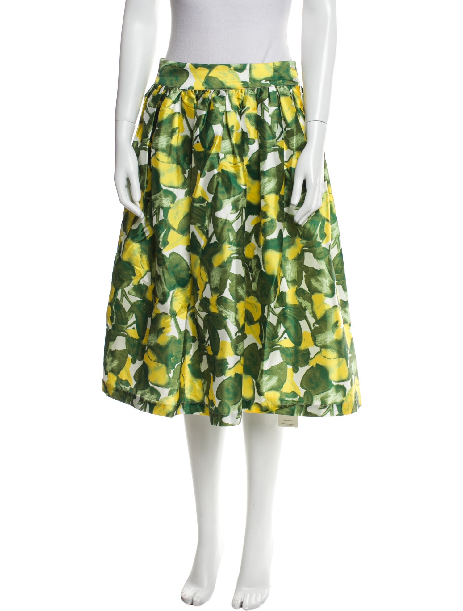 Frances Valentine Floral Print Knee-Length Skirt w/ Tags