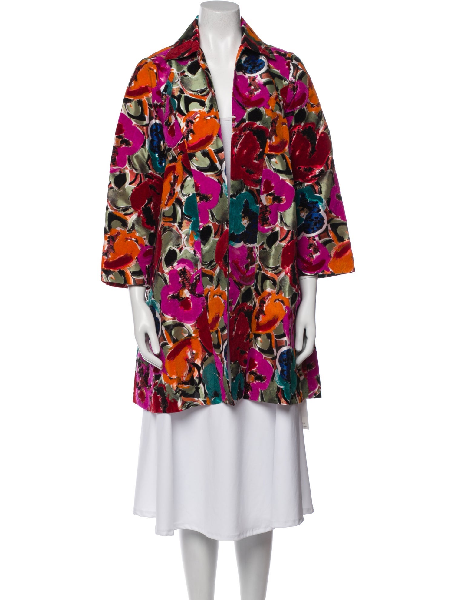 Frances Valentine Floral Print Coat
