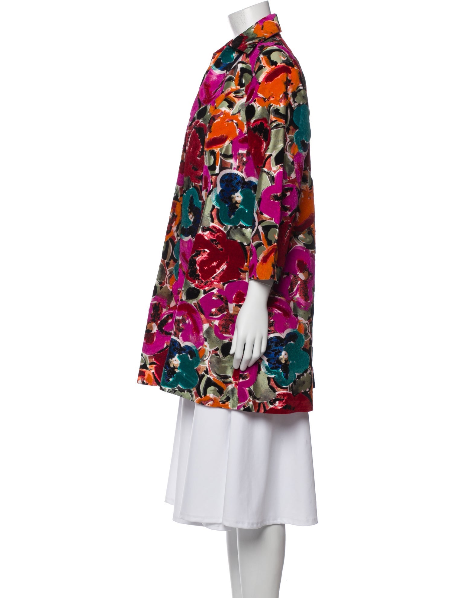 Frances Valentine Floral Print Coat