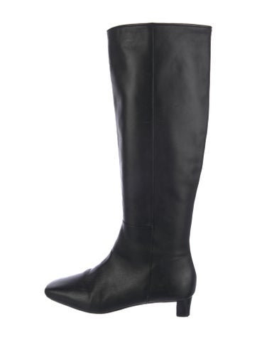 Pre-owned Frances Valentine Leather Riding Boots In Black