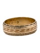 Frederick Goldman 14K Two-Tone Textured Band Ring