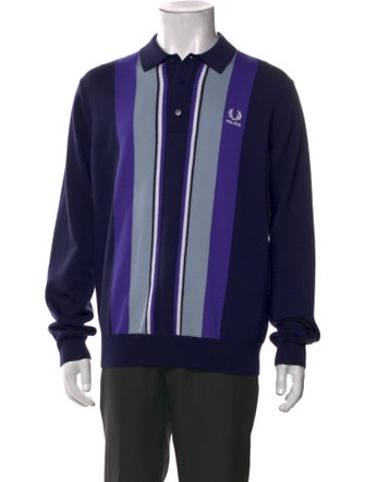 Fred Perry x Palace Striped Collar Polo Sweater
