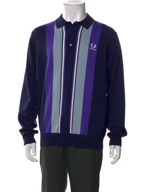 Fred Perry x Palace Striped Collar Polo Sweater