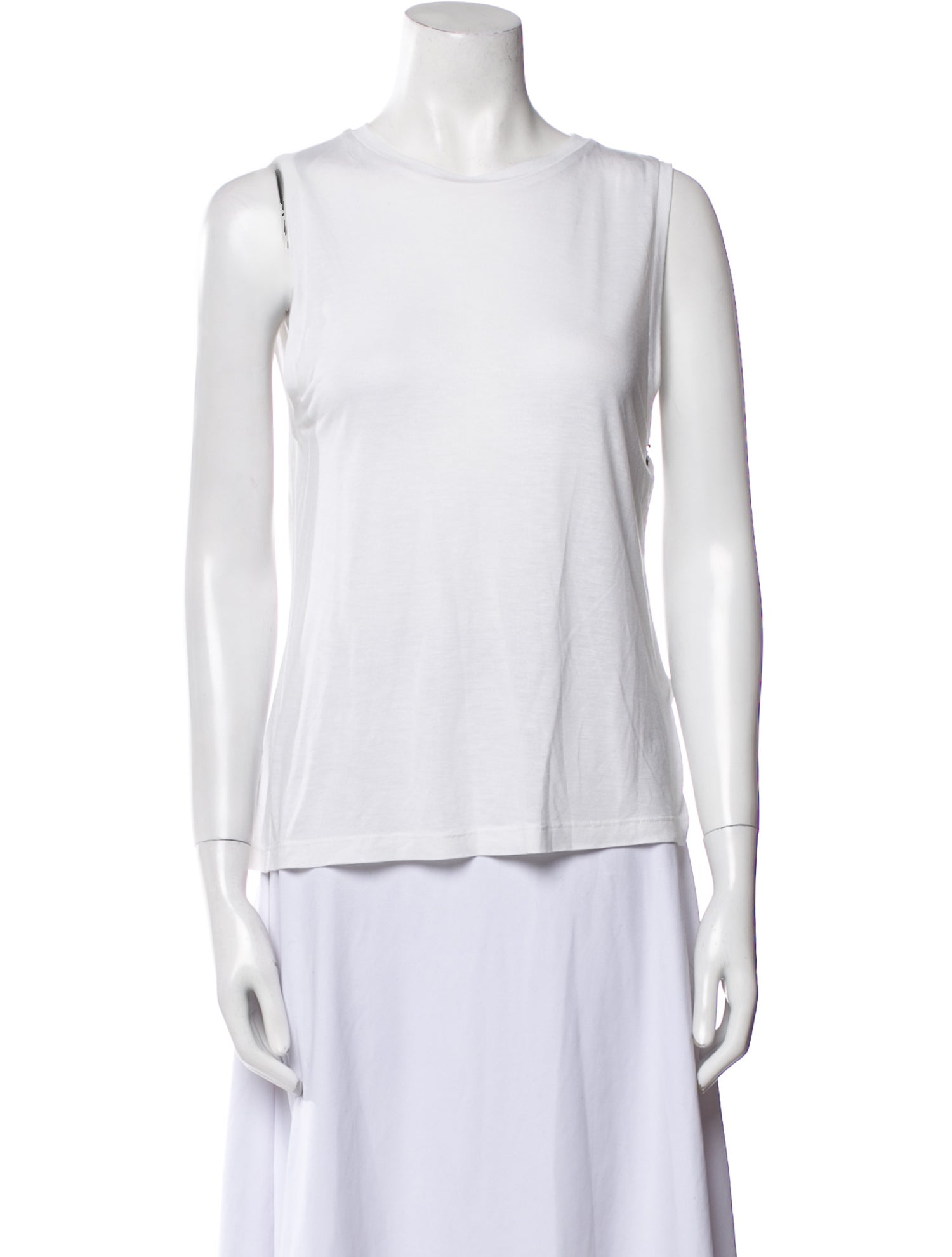 Frances De Lourdes Scoop Neck Sleeveless Top