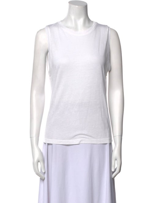 Frances De Lourdes Crew Neck Sleeveless Top