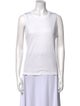Frances De Lourdes Crew Neck Sleeveless Top