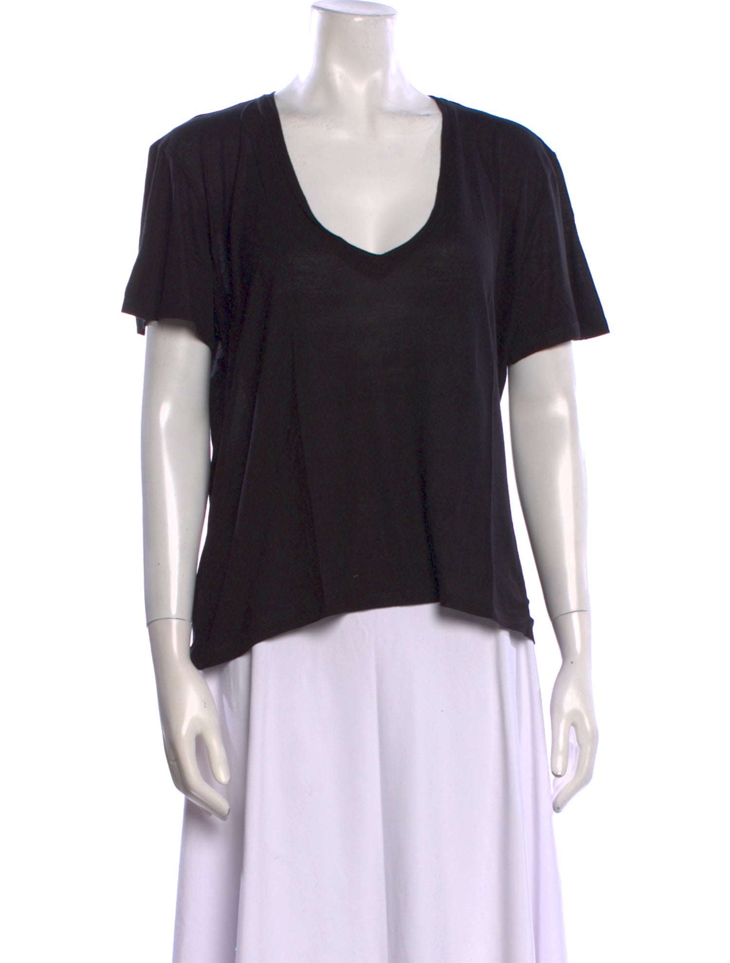 Frances De Lourdes V-Neck Short Sleeve T-Shirt