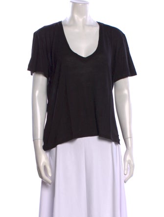 Frances De Lourdes V-Neck Short Sleeve T-Shirt