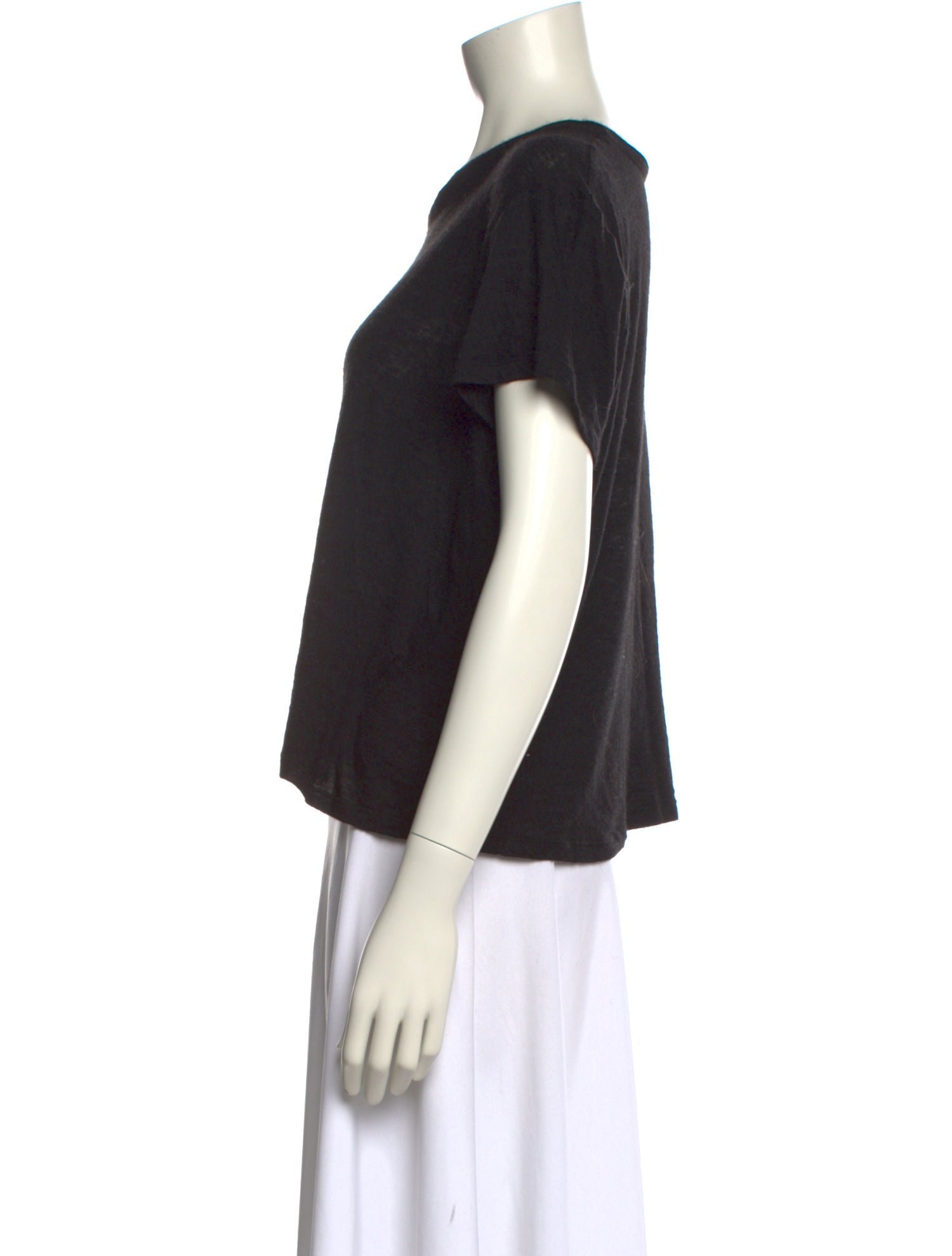 Frances De Lourdes Cashmere Scoop Neck T-Shirt