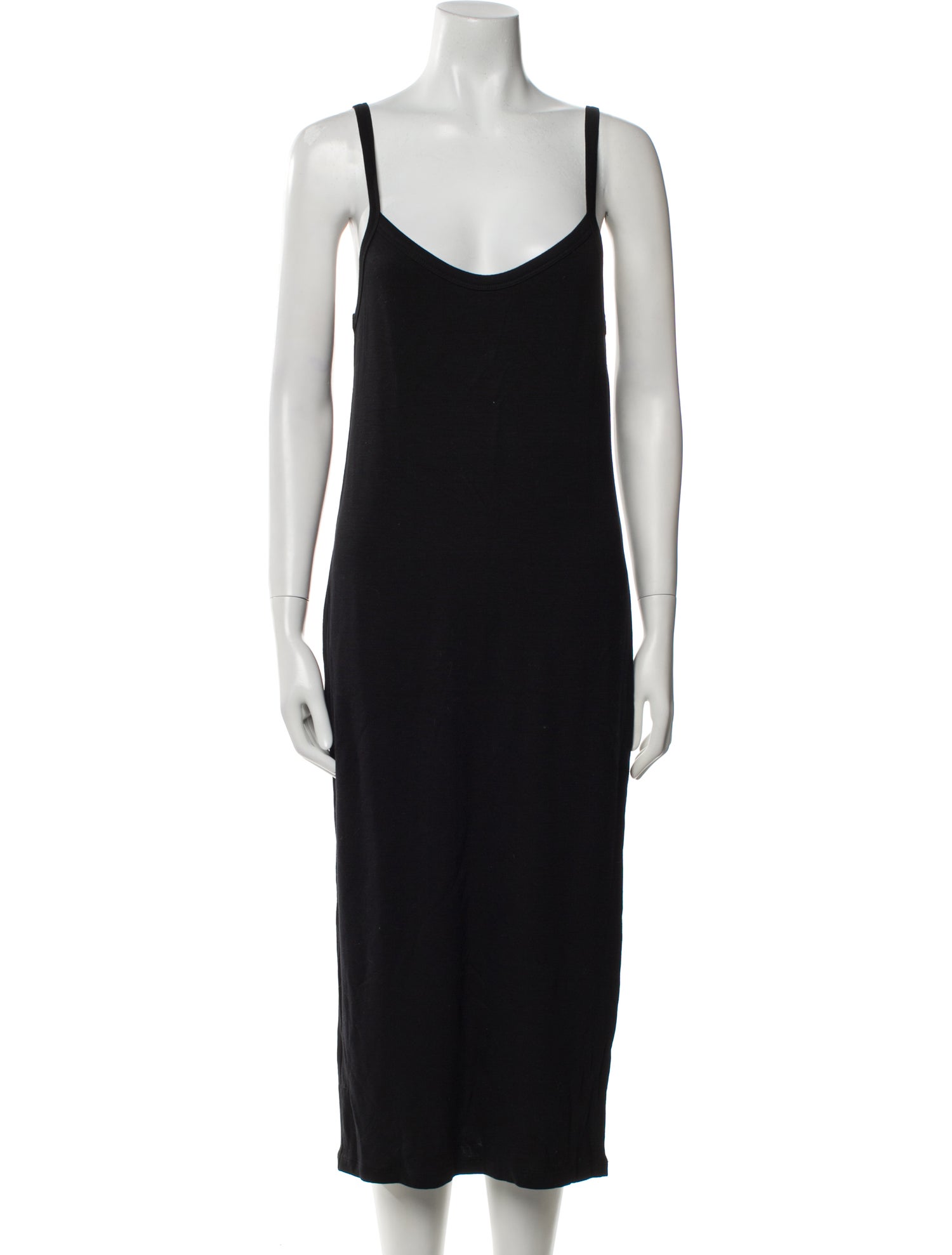 Frances De Lourdes Scoop Neck Midi Length Dress