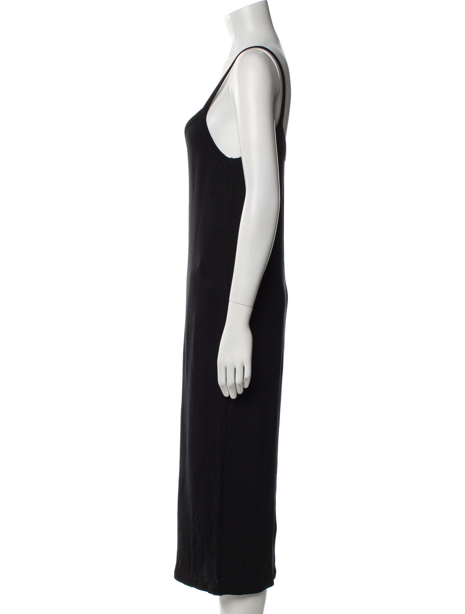 Frances De Lourdes Scoop Neck Midi Length Dress