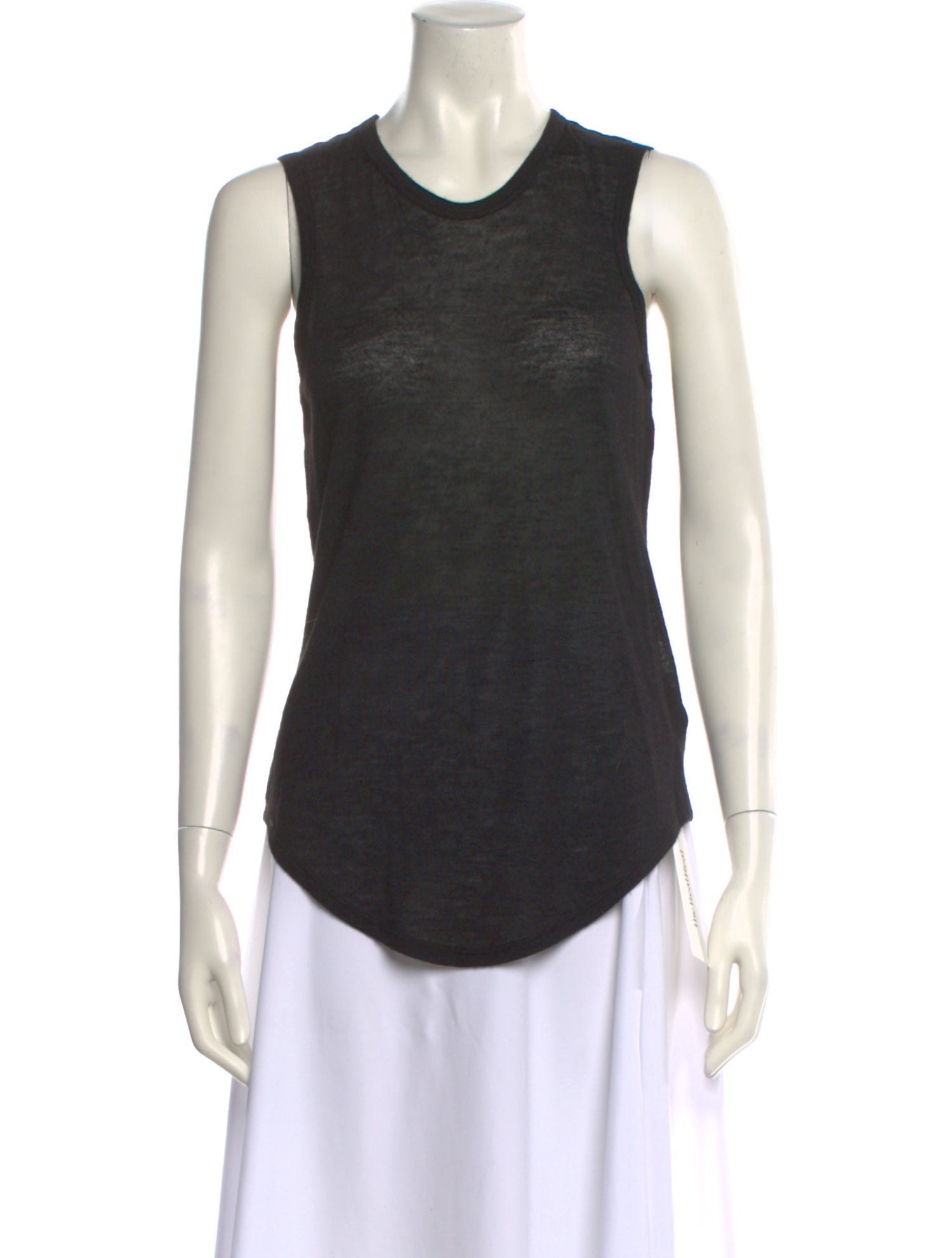 Frances De Lourdes Scoop Neck Sleeveless Top