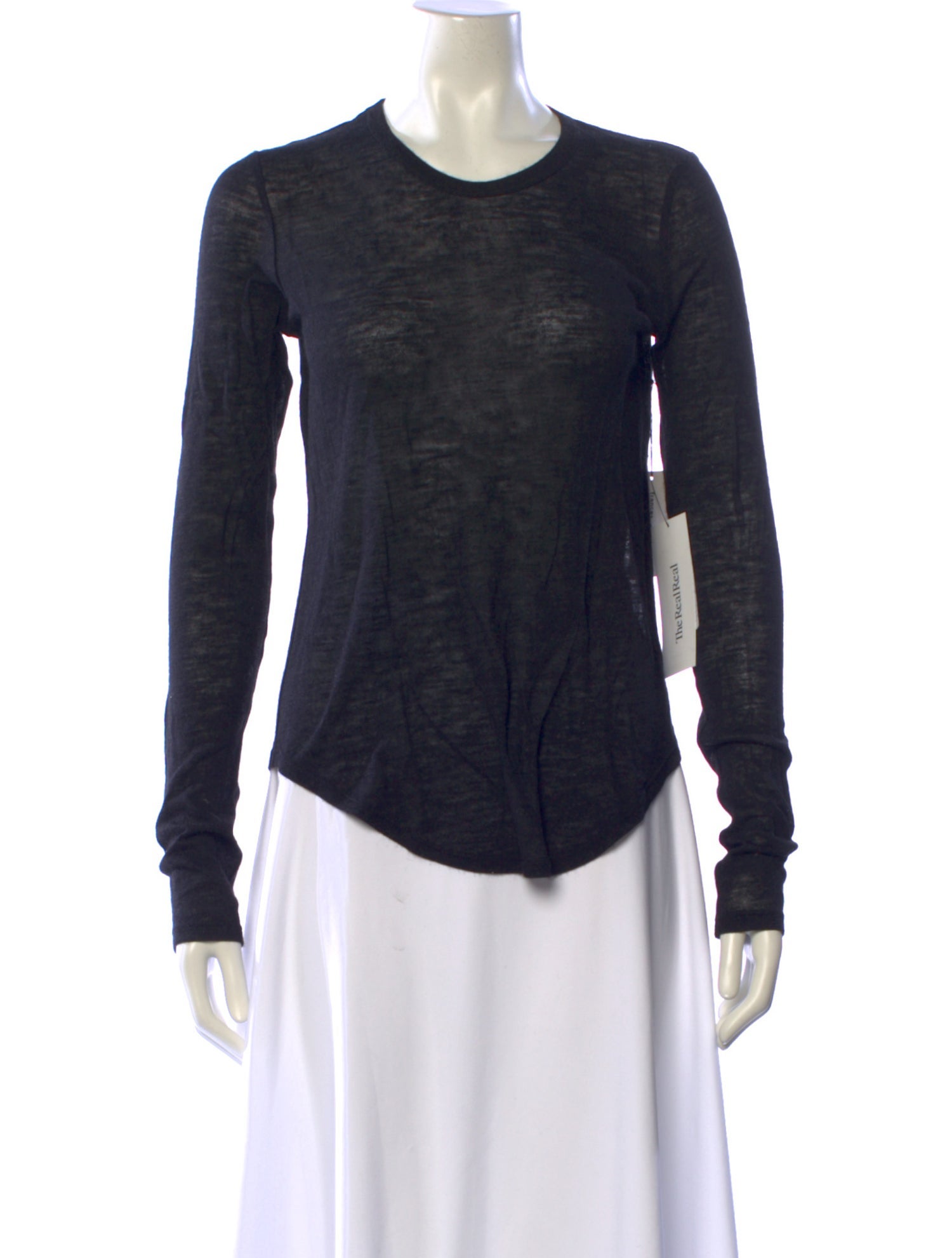 Frances De Lourdes Cashmere Scoop Neck Sweatshirt w/ Tags