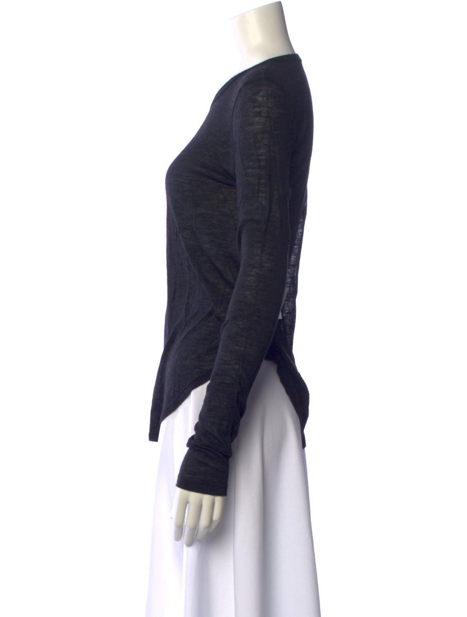 Frances De Lourdes Cashmere Scoop Neck Sweatshirt w/ Tags