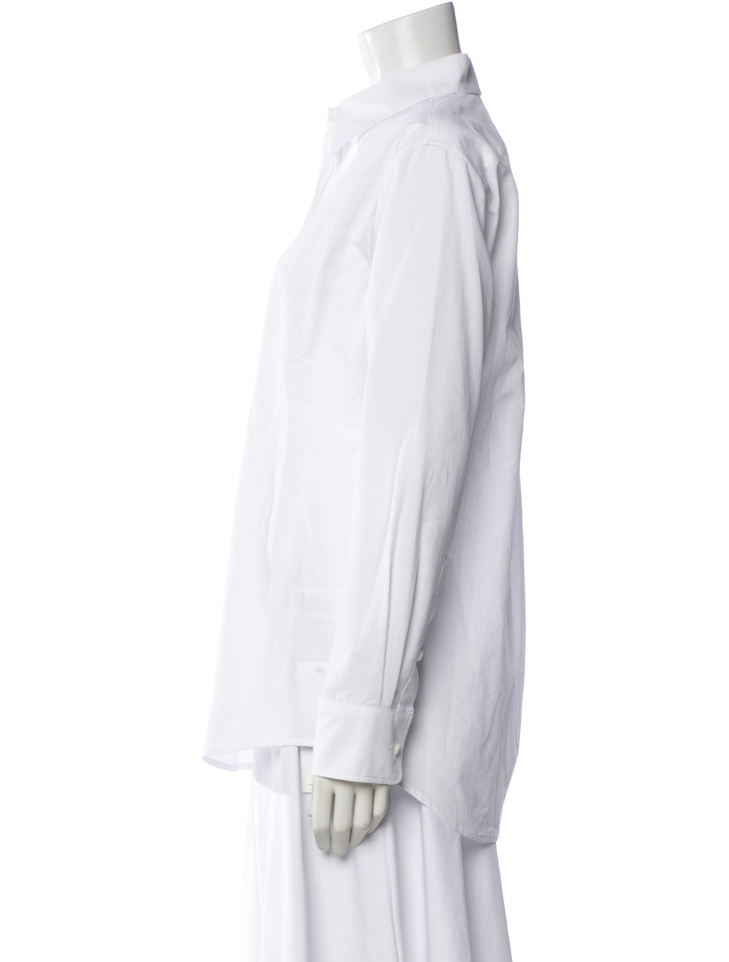 Frances De Lourdes Long Sleeve Button-Up Top w/ Tags