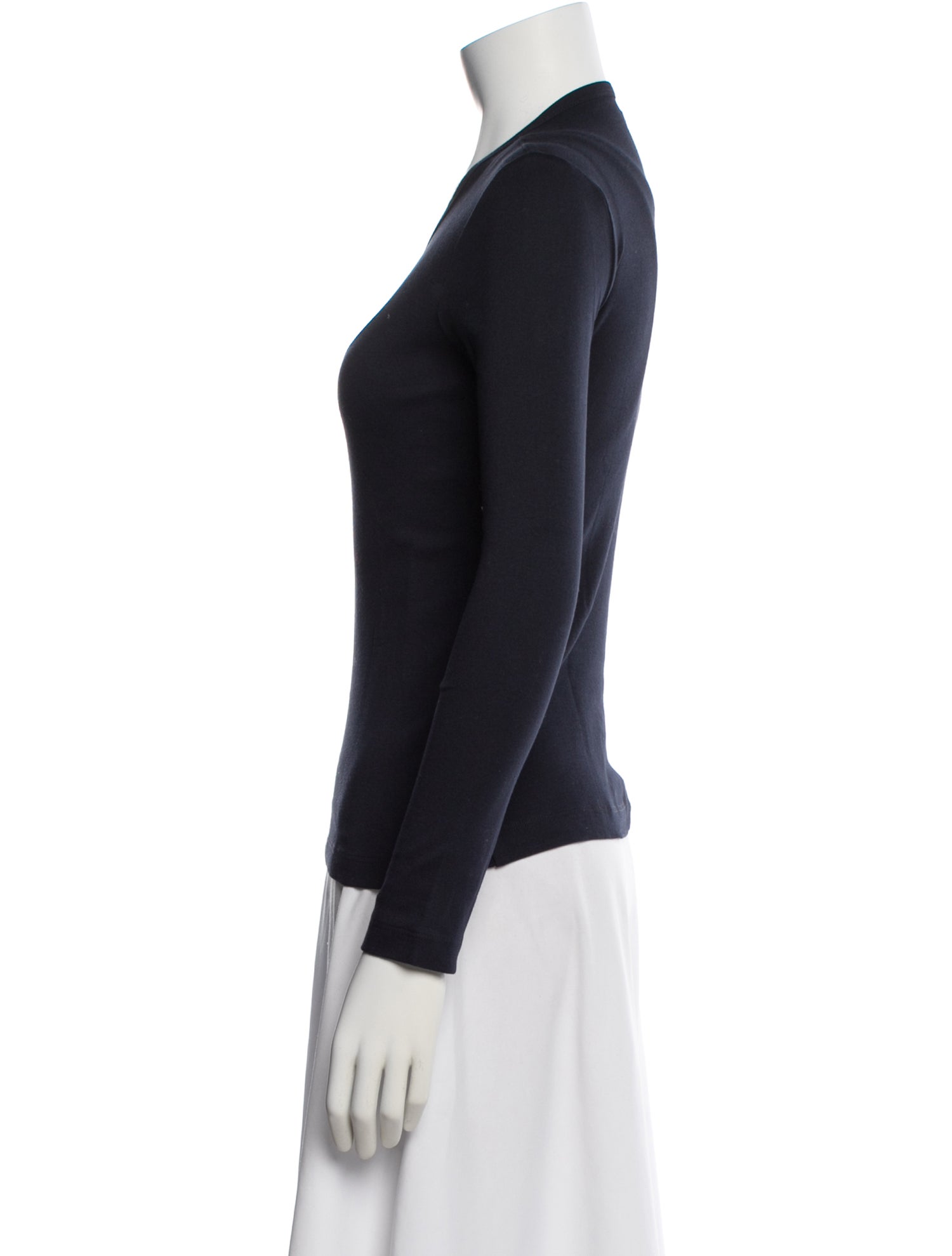 Frances De Lourdes Crew Neck Long Sleeve Top w/ Tags