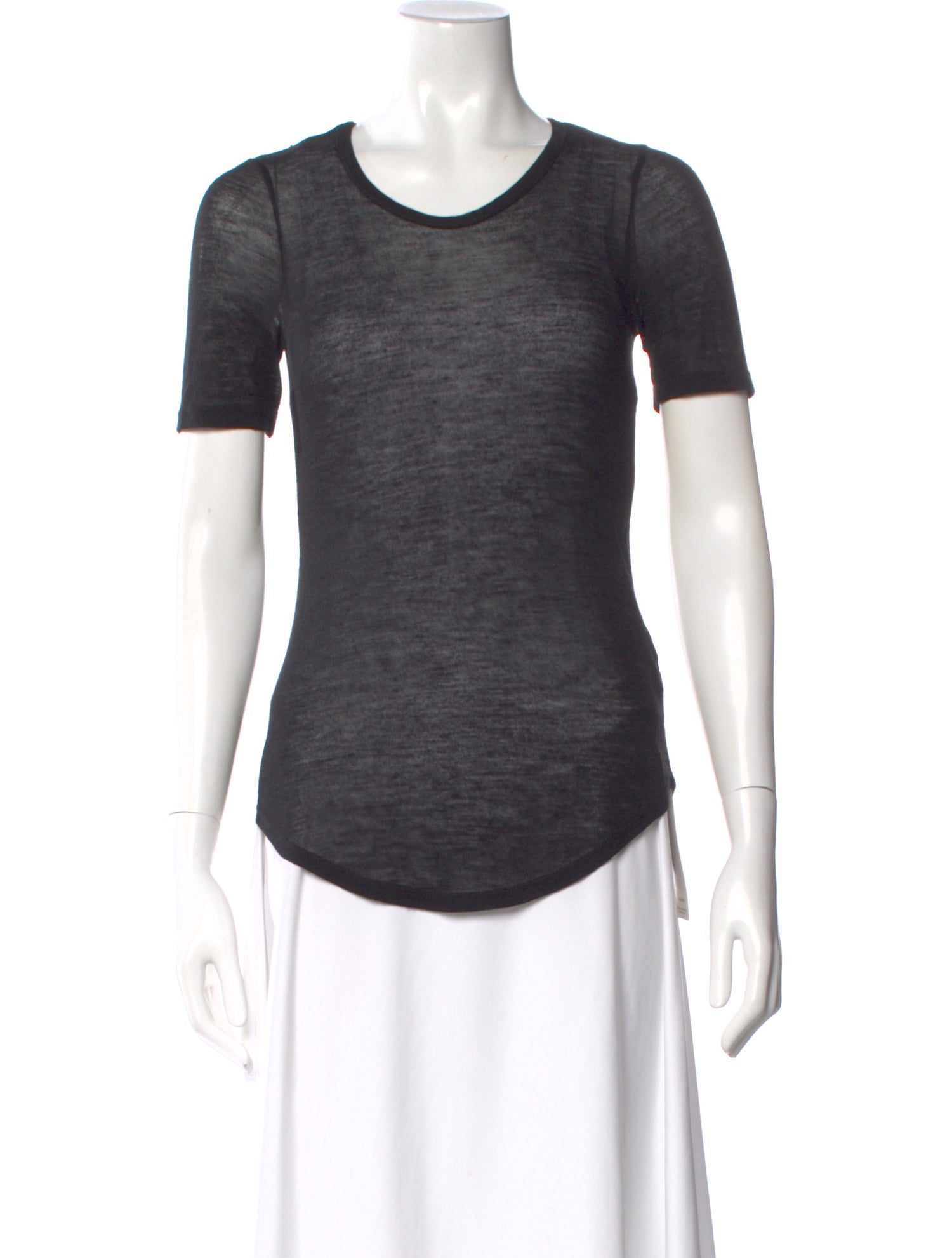 Frances De Lourdes Cashmere Crew Neck T-Shirt
