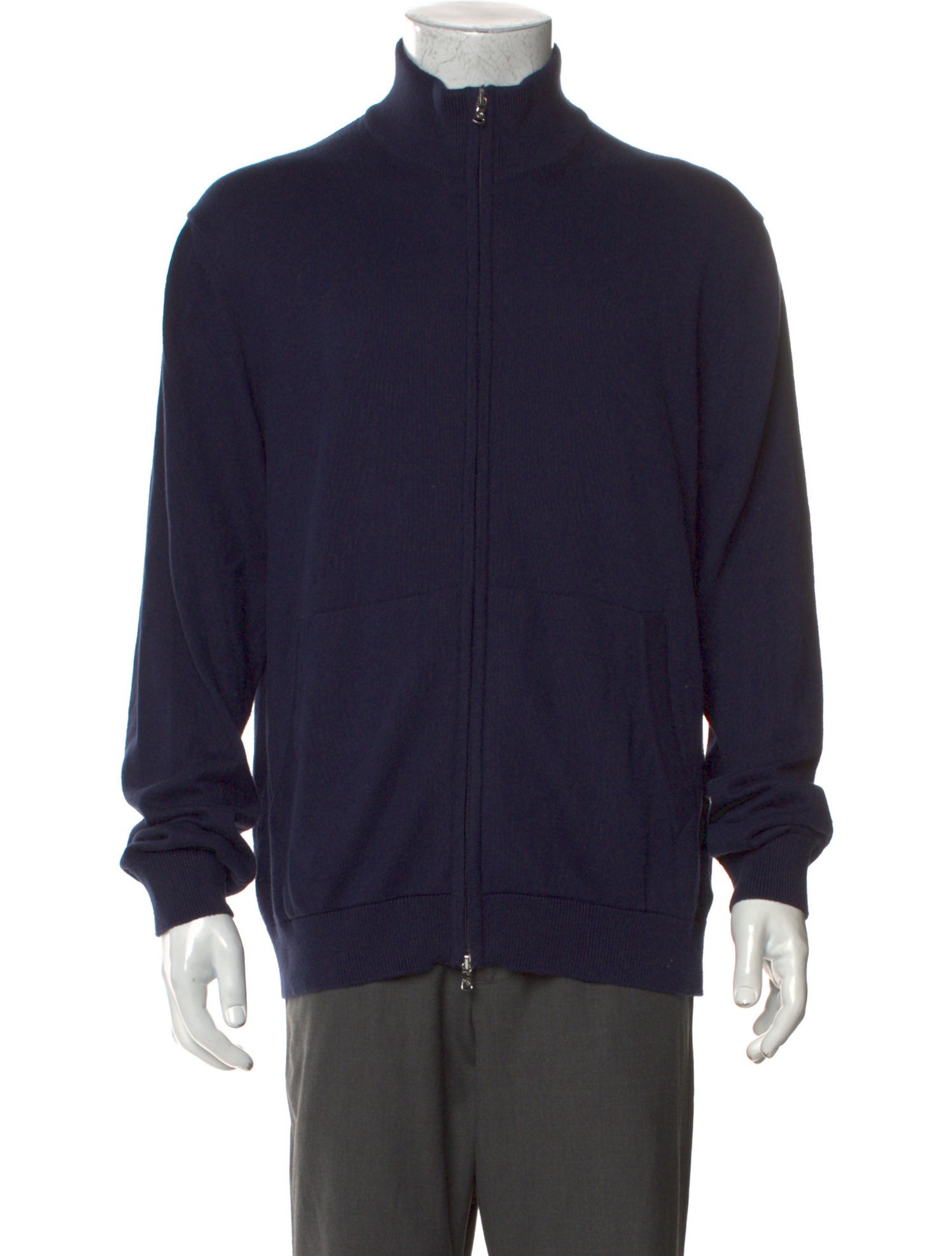 Frescobol Carioca Mock Neck Long Sleeve Cardigan