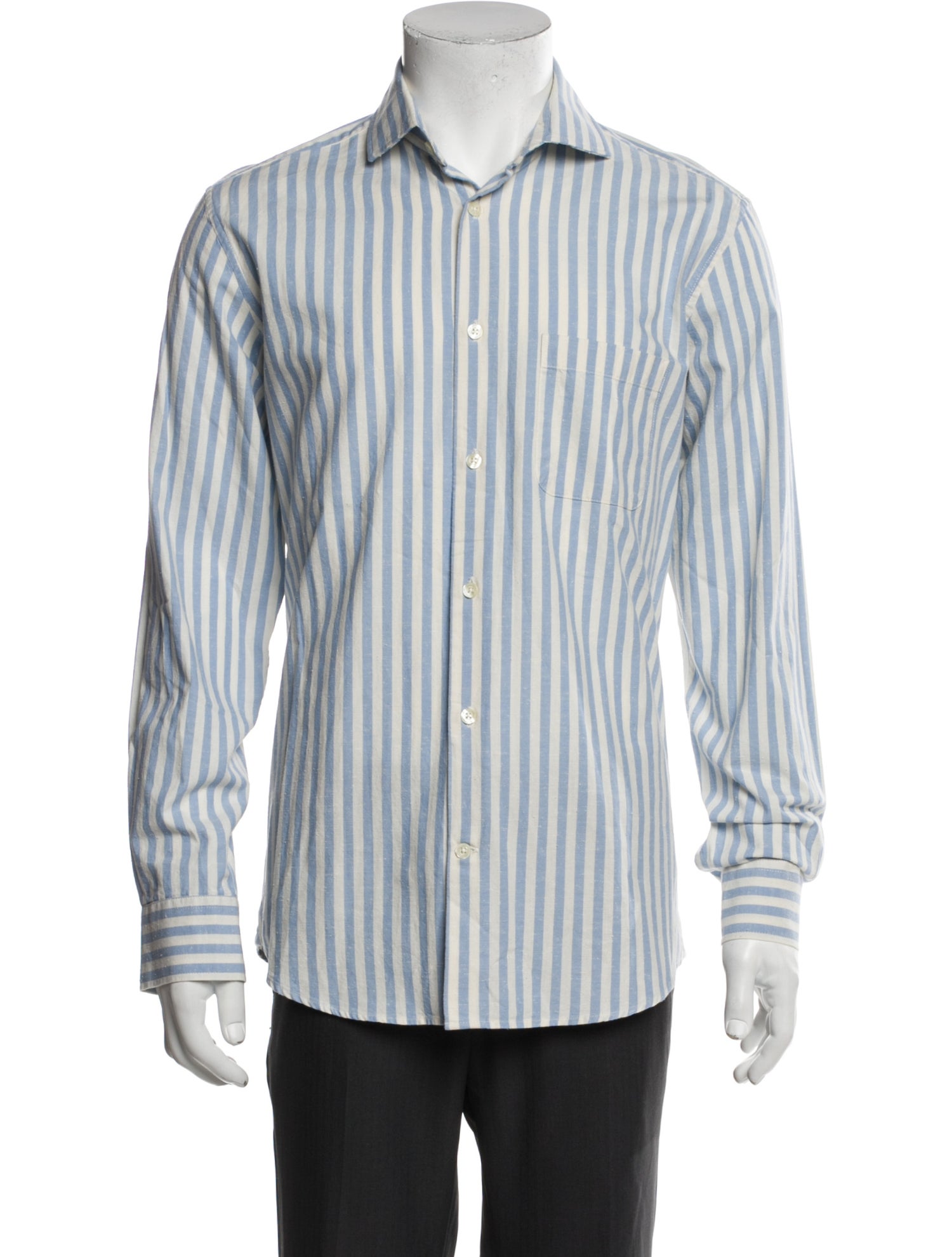 Frescobol Carioca Striped Long Sleeve Dress Shirt