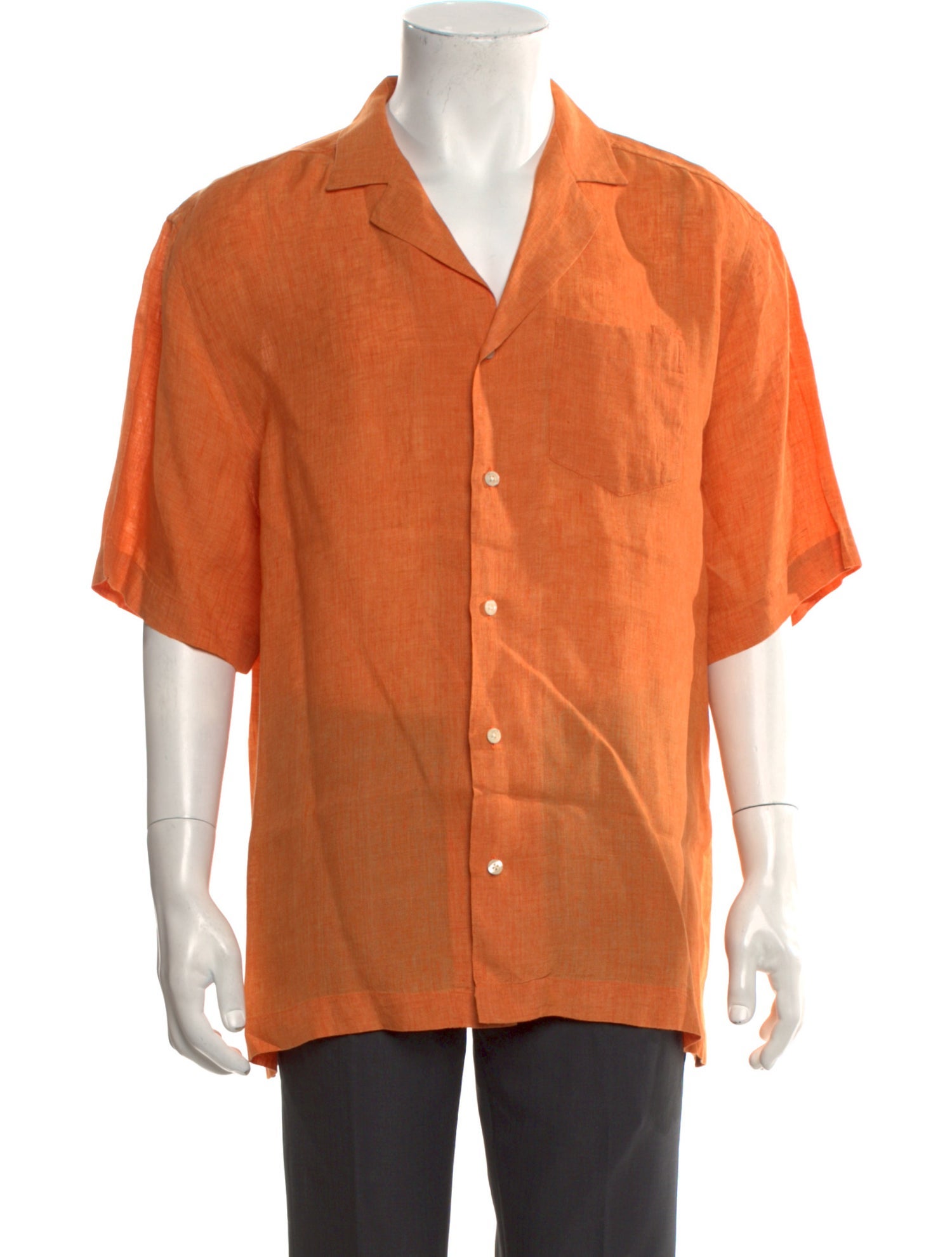Frescobol Carioca Linen Short Sleeve Shirt