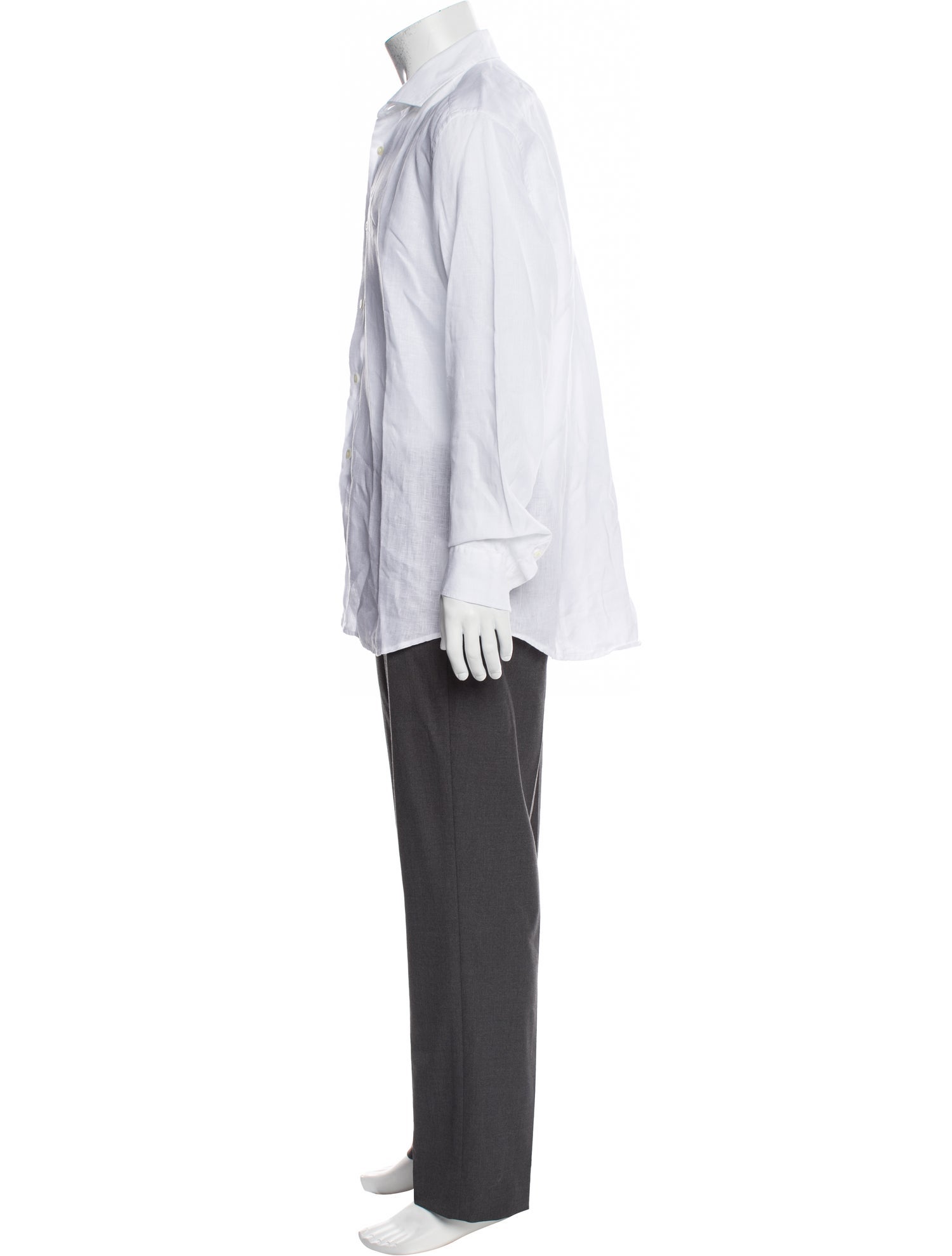 Frescobol Carioca Linen Long Sleeve Dress Shirt