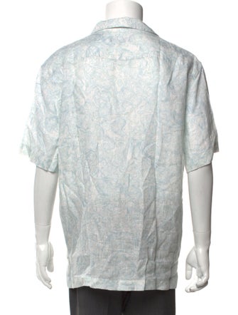 Frescobol Carioca Linen Printed Shirt