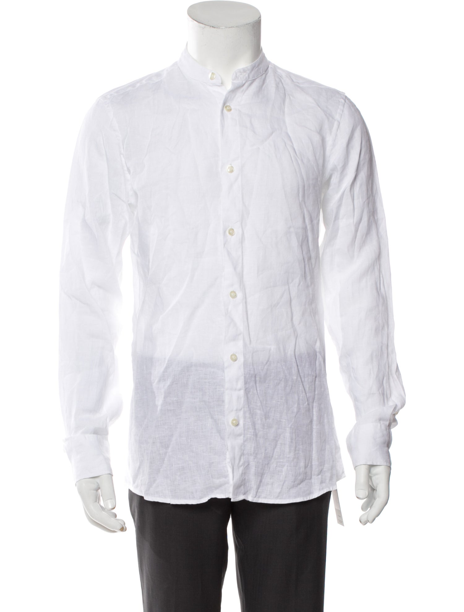 Frescobol Carioca Linen Long Sleeve Dress Shirt