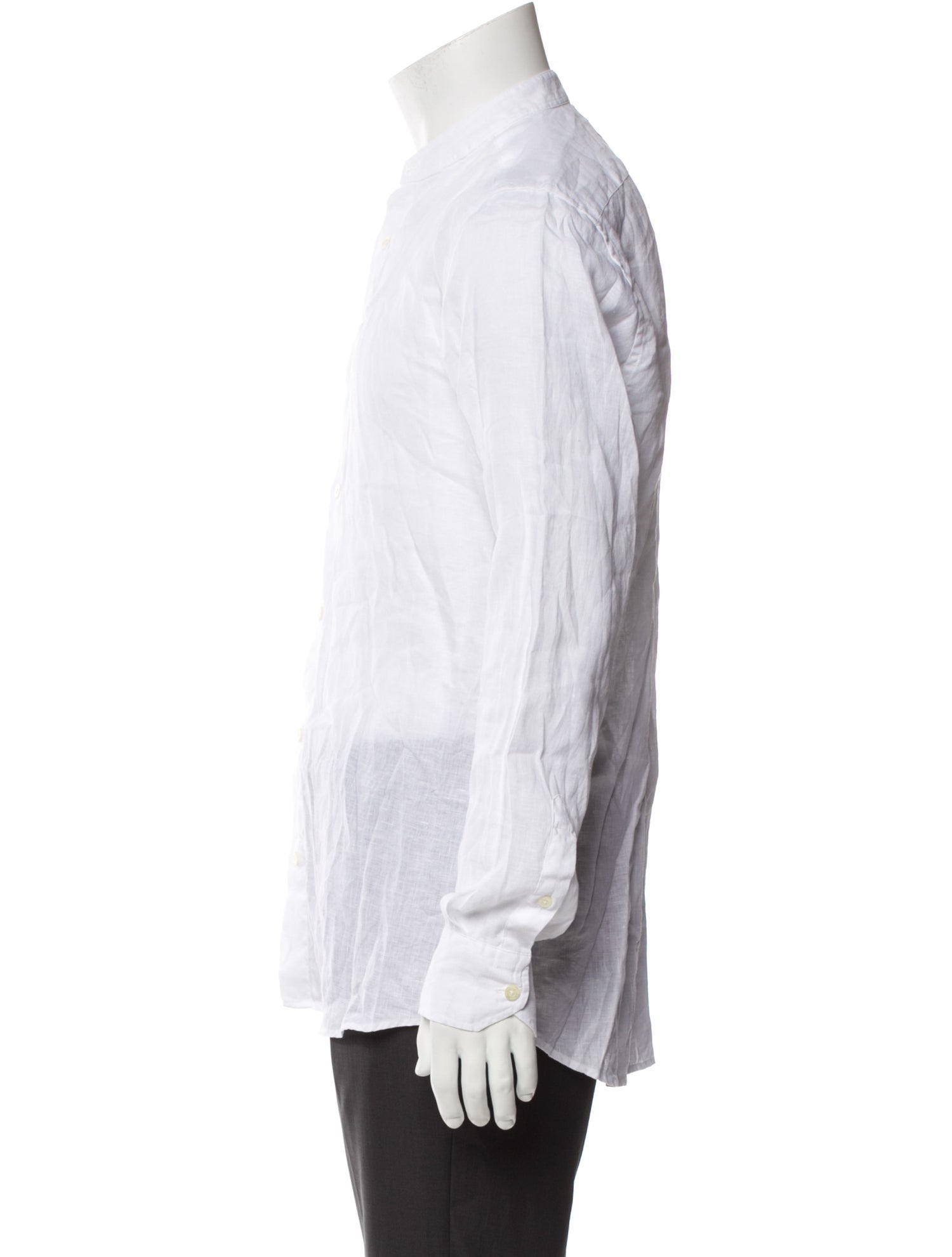 Frescobol Carioca Linen Long Sleeve Dress Shirt