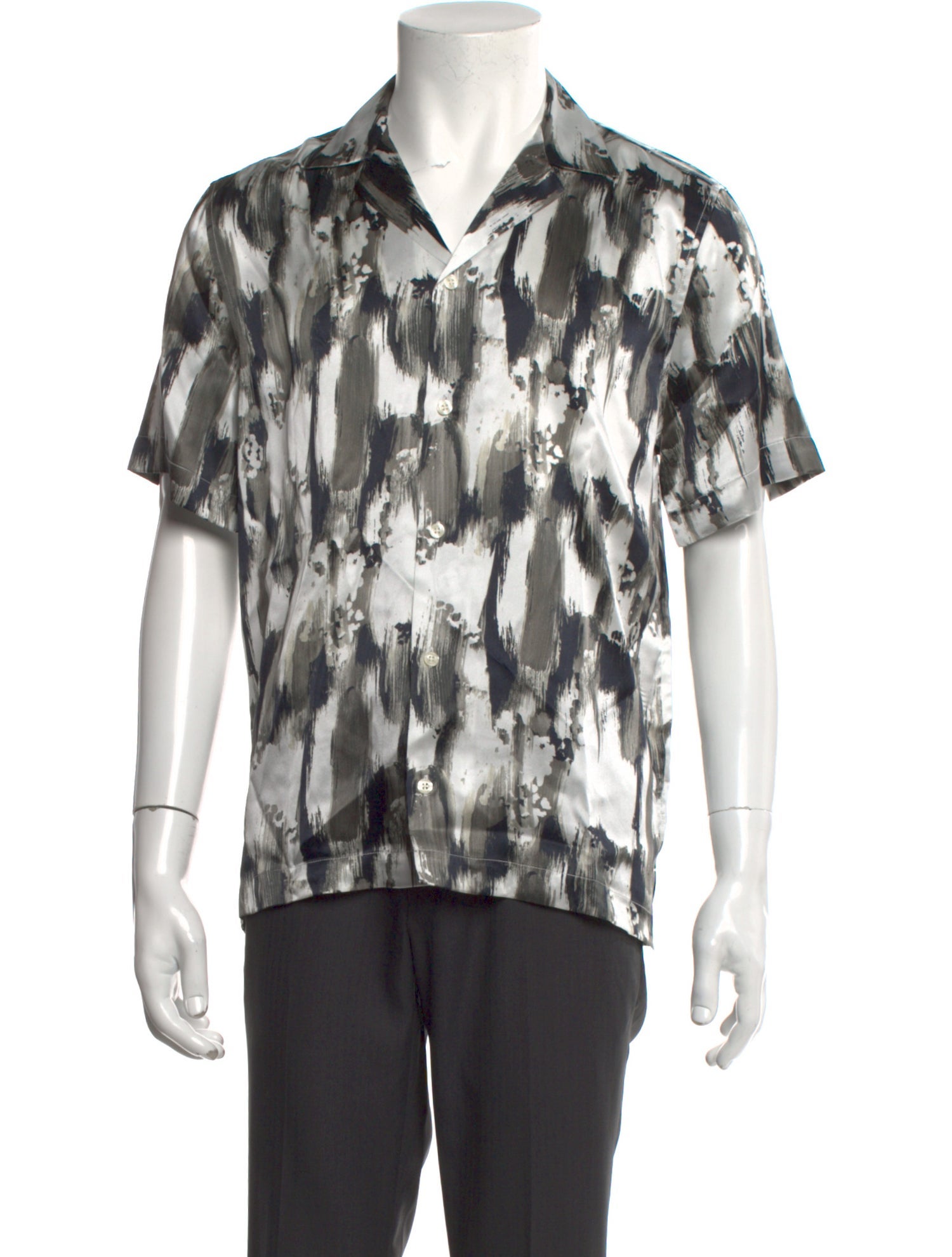 Frescobol Carioca Silk Tie-Dye Print Shirt w/ Tags