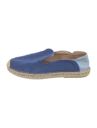 Frescobol Carioca Suede Colorblock Pattern Espadrilles