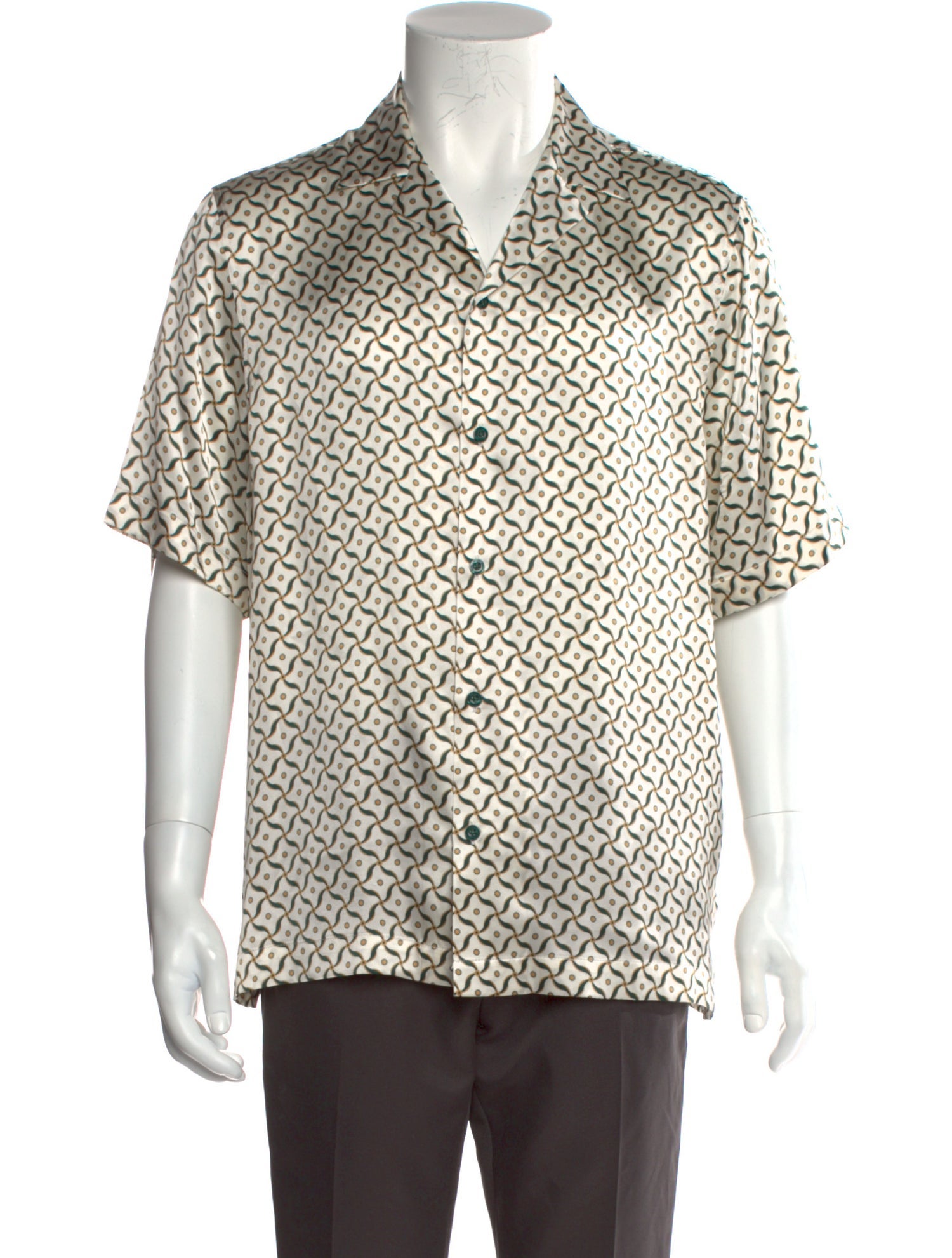 Frescobol Carioca Silk Printed Shirt