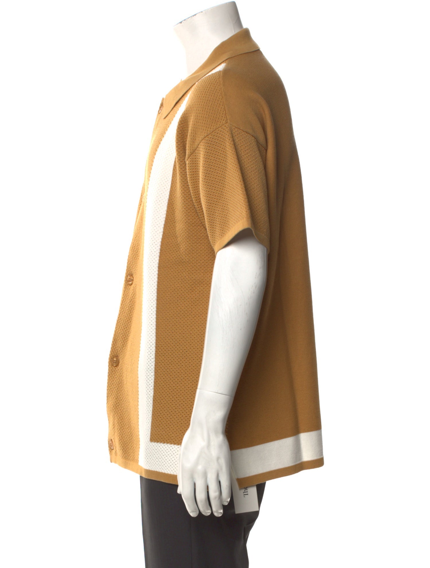 Frescobol Carioca Colorblock Pattern Short Sleeve Shirt