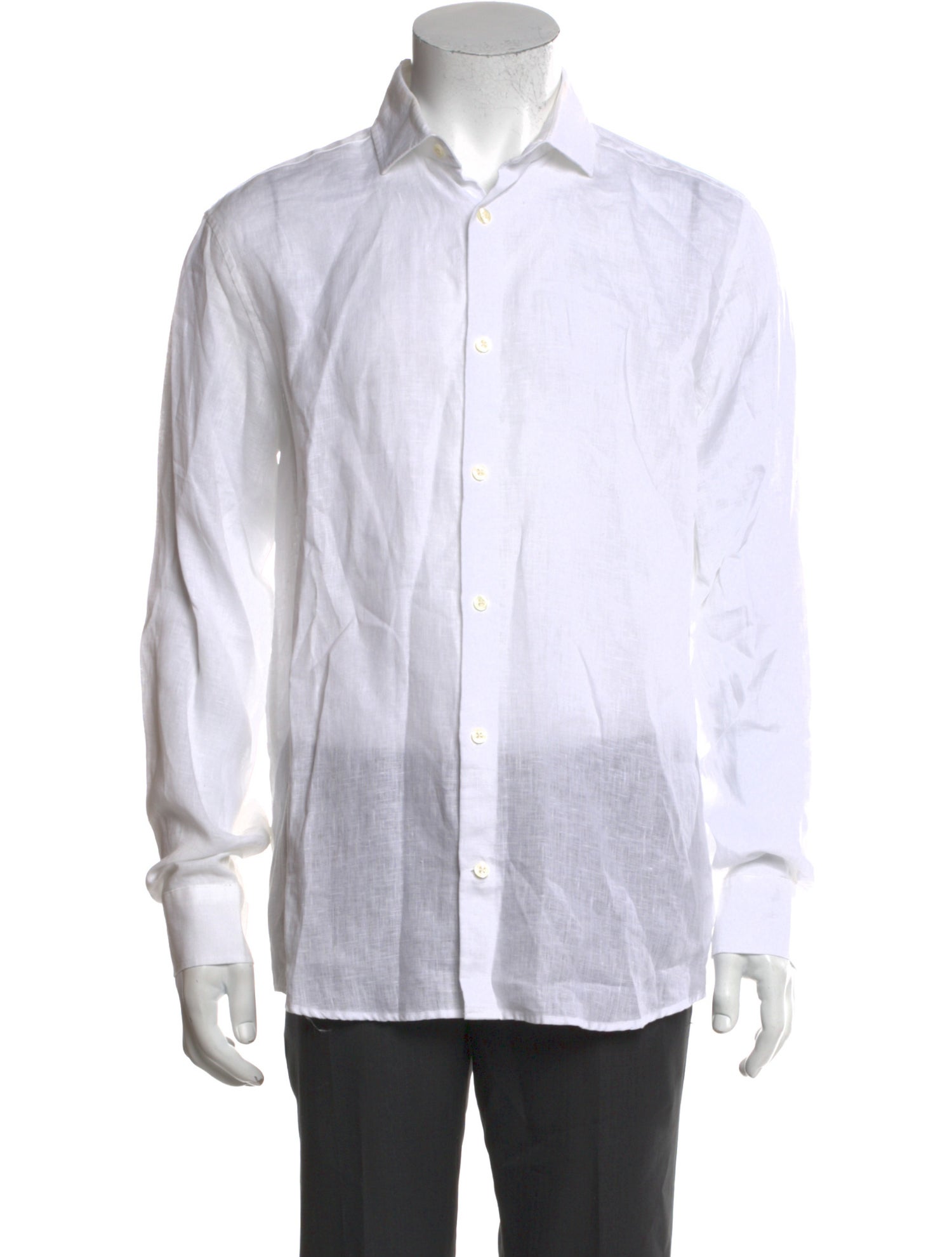 Frescobol Carioca Linen Long Sleeve Dress Shirt