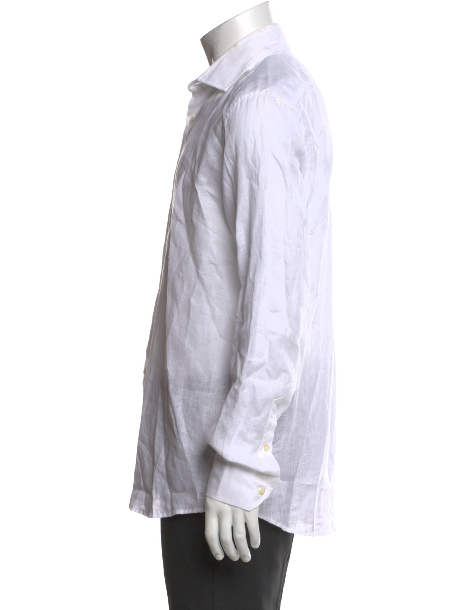 Frescobol Carioca Linen Long Sleeve Dress Shirt