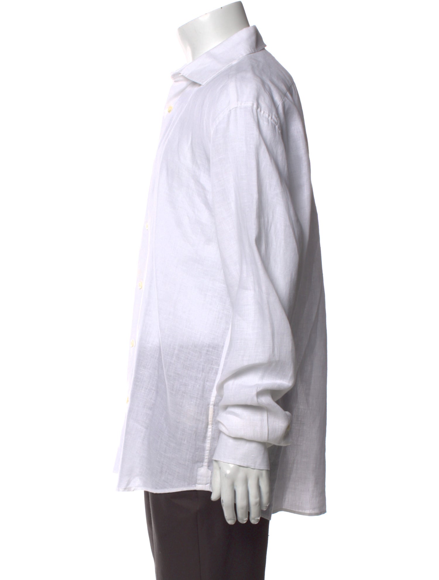 Frescobol Carioca Linen Long Sleeve Dress Shirt