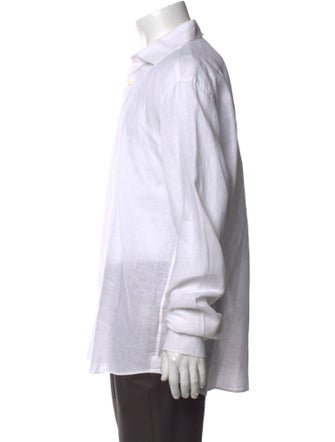 Frescobol Carioca Linen Long Sleeve Dress Shirt