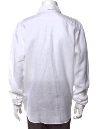 Frescobol Carioca Linen Long Sleeve Dress Shirt