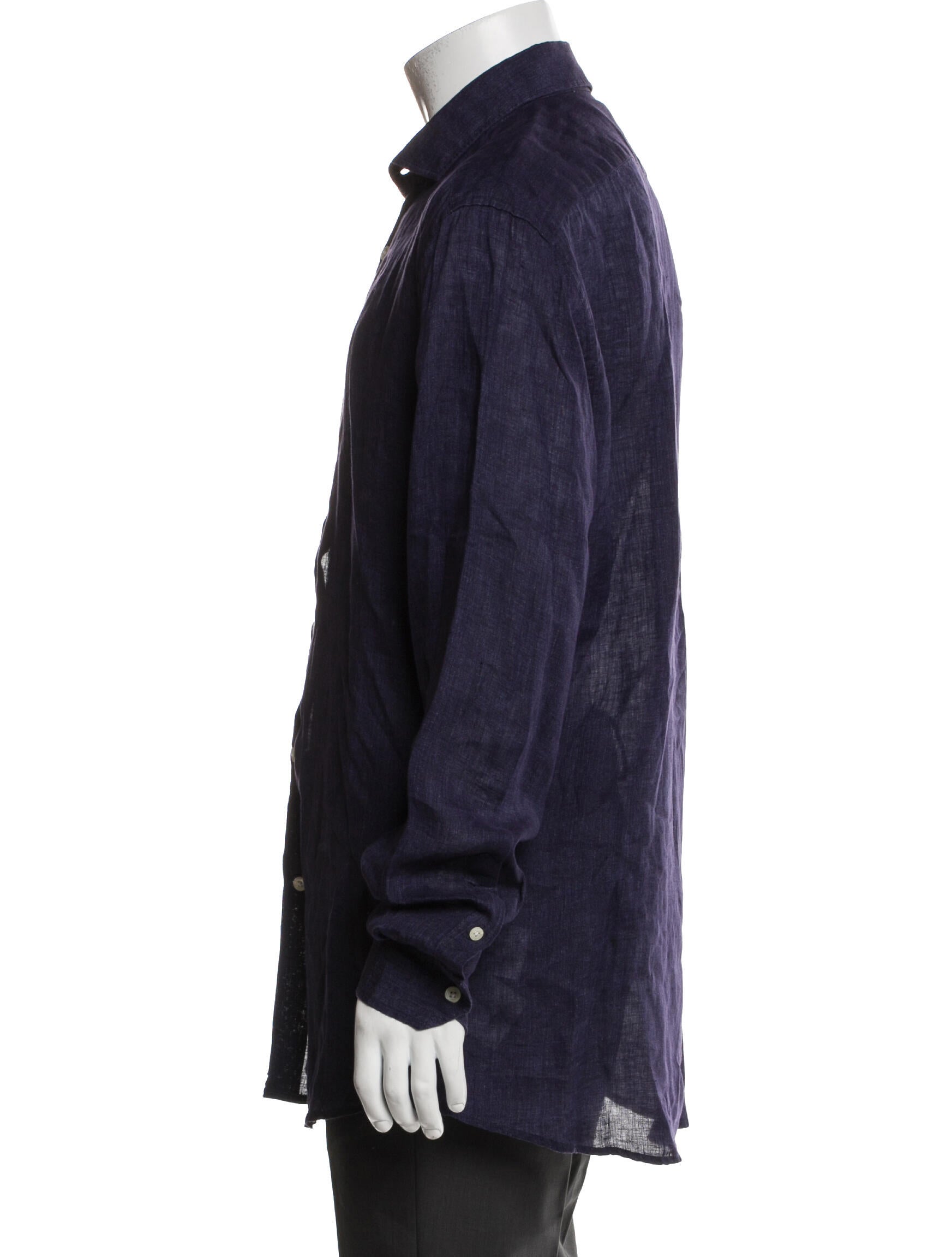 Frescobol Carioca Linen Long Sleeve Dress Shirt