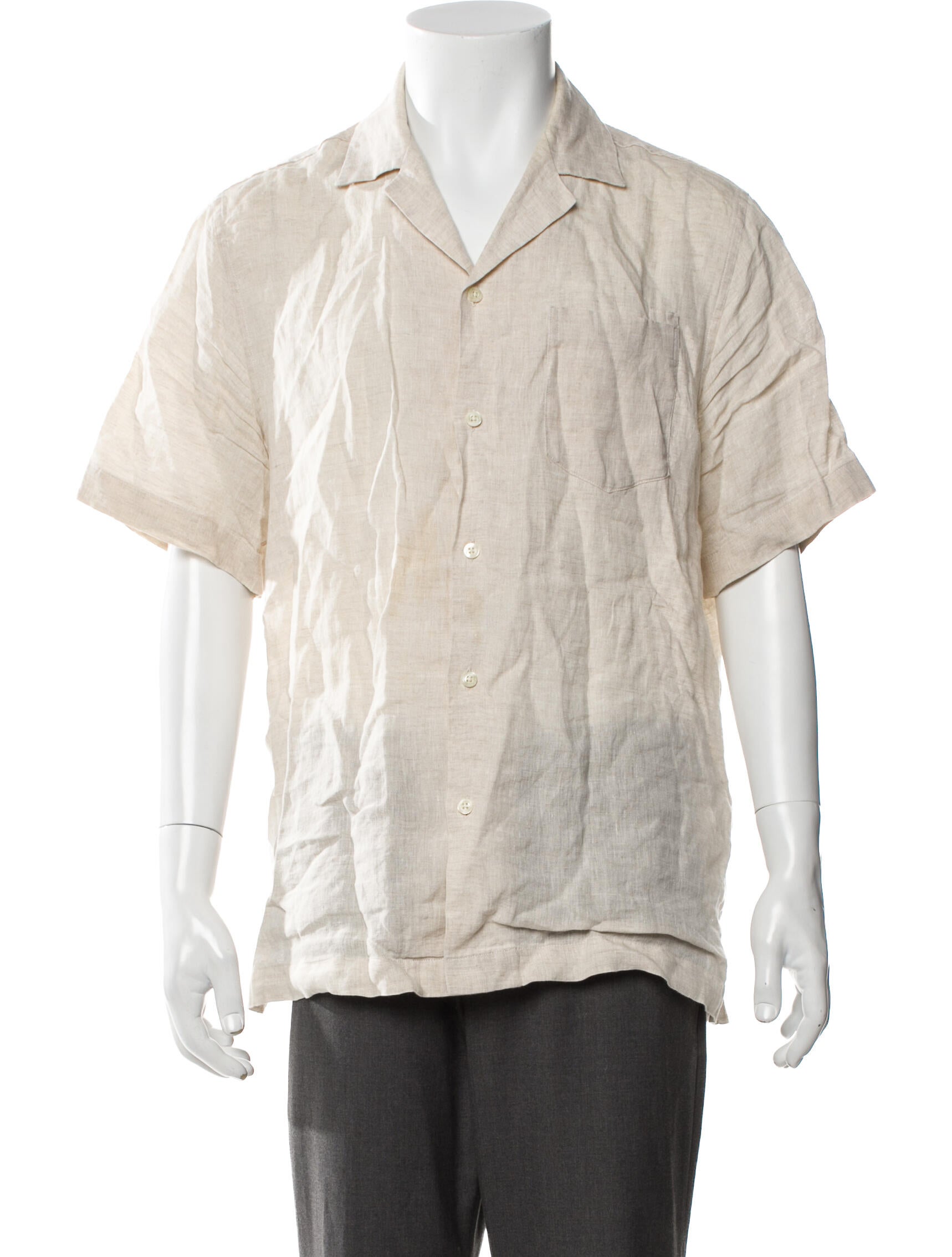 Frescobol Carioca Linen Short Sleeve Shirt