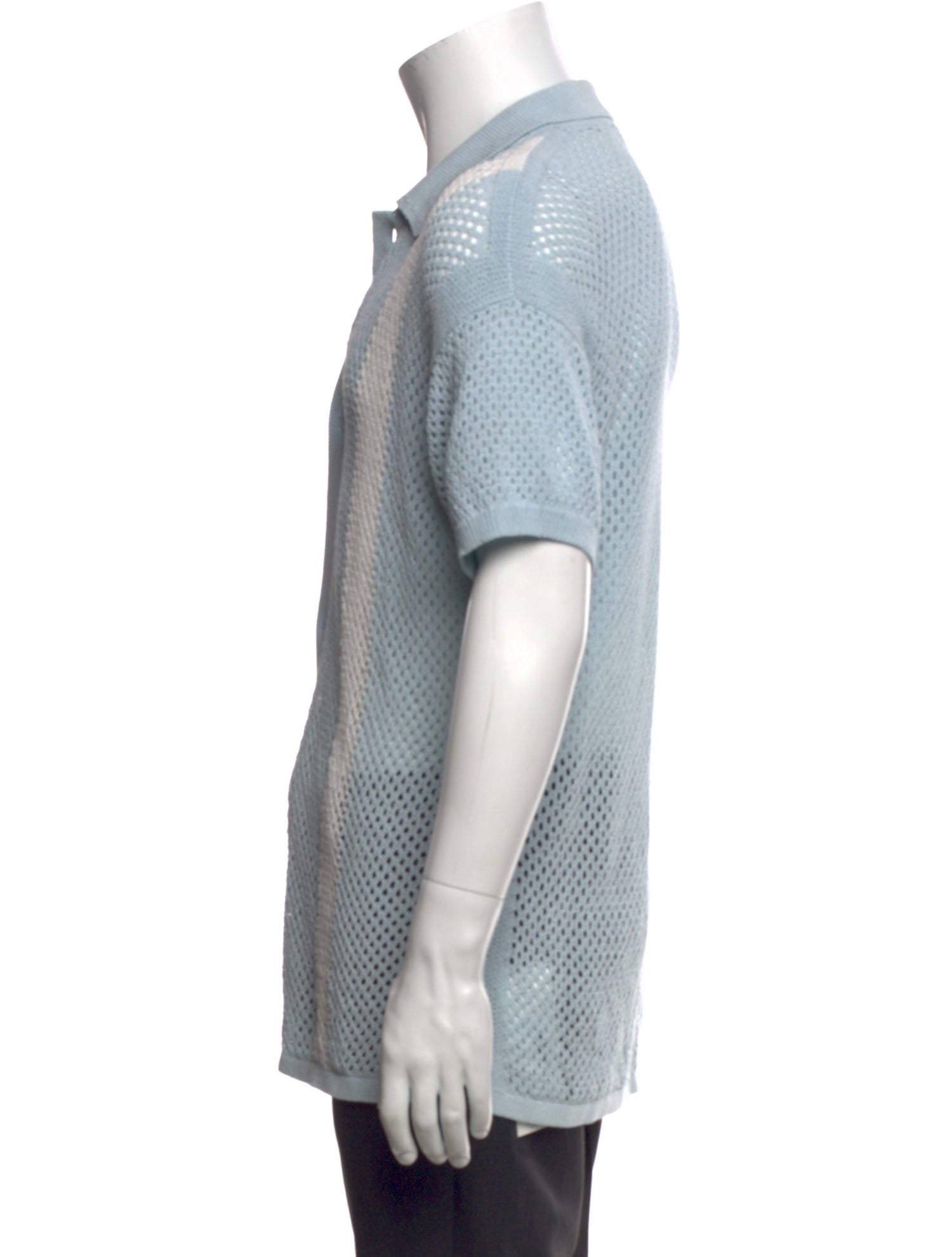 Frescobol Carioca Colorblock Pattern V-Neck Polo Sweater