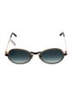 Morgenthal Frederics Round Gradient Sunglasses
