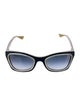 Morgenthal Frederics Cat-Eye Gradient Sunglasses
