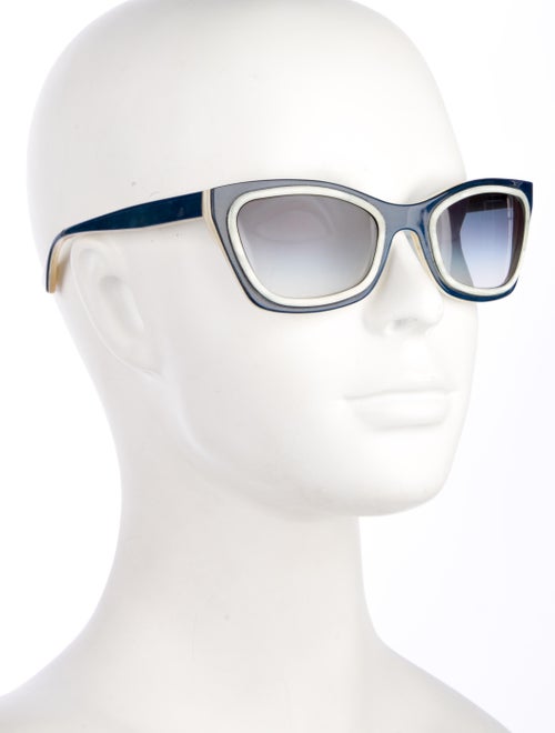 Morgenthal Frederics Cat-Eye Gradient Sunglasses