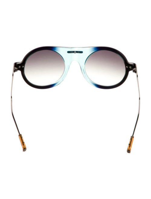 Morgenthal Frederics Round Gradient Sunglasses